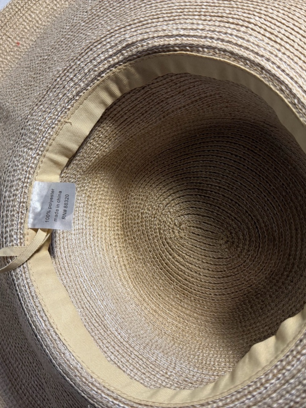 Classic Wide-Brim Straw Sun Hat in Natural Beige - Picture 6 of 8